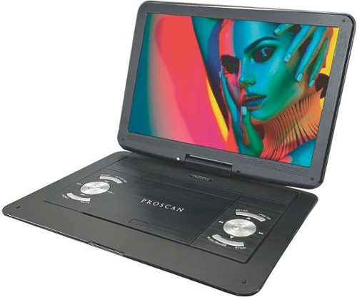 Proscan - 13.3" Portable DVD Player - Black
