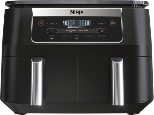 Ninja Foodi Air Fryer Two Basket 6-in-1 8-Qt Black New Open Box