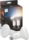 Philips - Hue BR30 Bluetooth 85W Smart LED Bulb (2-Pack) - White Ambiance-Front_Standard 