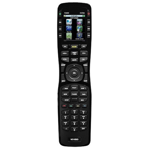 Universal Remote Control - IR/RF Open Architecture Remote w/Charging Base - Black