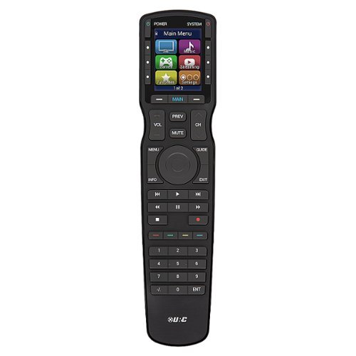 Universal Remote Control - RF Remote Control with Vibrant 2.0" LCD - Black