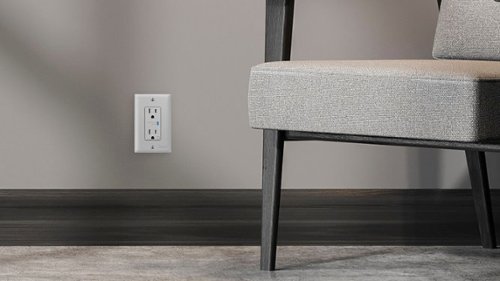 Rocketfish™ 2-Outlet In-Wall Surge Protector - White BUY IN EUROPE
