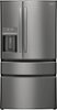 Frigidaire - Gallery 21.5 Cu. Ft. Counter-Depth 4-Door French Door Refrigerator - Black Stainless Steel-Front_Standard