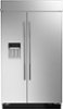 JennAir - 29.4 Cu. Ft. Side-by-Side Refrigerator with Water Dispenser - Stainless Steel-Front_Standard