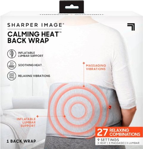 Calming Heat Back Wrap - Grey WORLDWIDE DELIVERY