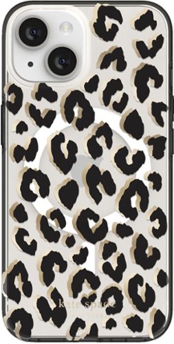 kate spade new york - Protective Hardshell Magsafe Case for iPhone 14 and iPhone 13 - Leopard