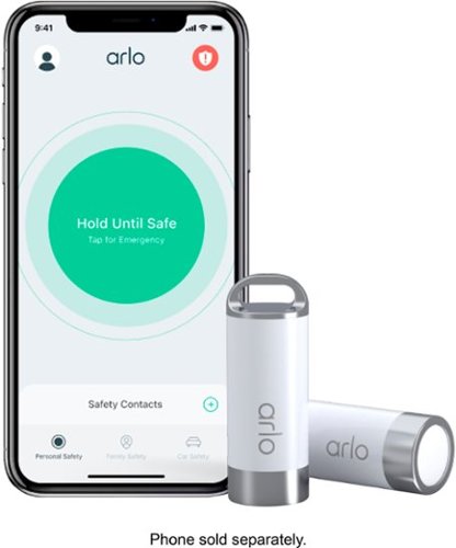  Arlo - Safe Family Bundle – 1-Year Safe Family Plan and 2 Safe Button Accessories - White