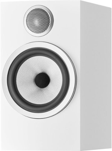 Bowers & Wilkins - 700 Series 3 Bookshelf Speaker with 1" Tweeter and 6.5" Midbass (Pair) - White