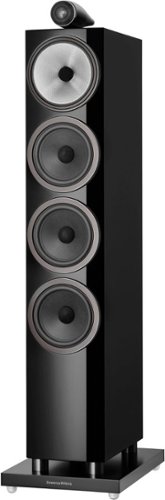 Bowers & Wilkins - 700 Series 3 Floorstanding Speaker with 1" Tweeter On Top and Three 6.5" Bass Drivers (Each) - Gloss Black