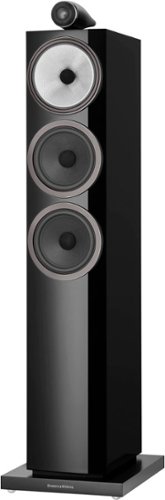 Bowers & Wilkins - 700 Series 3 Floorstanding Speaker with 1" Tweeter on Top and Two 6.5" Bass Drivers (Each) - Gloss Black