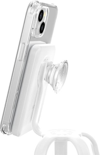 PopSockets x Anker MagGo 5000 mAh Portable Magnetic Battery Charger with Grip for MagSafe Compatible Devices - White and Clear WHERE TO BUY