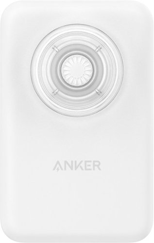 PopSockets x Anker MagGo 5000 mAh Portable Magnetic Battery Charger with Grip for MagSafe Compatible Devices - White and Clear BUY ONLINE