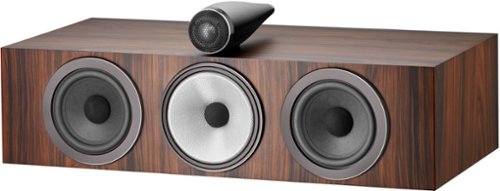 Bowers & Wilkins - 700 Series 3 Center Channel with 1" Tweeter On Top and Two 6.5" Bass Drivers (Each) - Mocha
