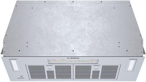 

Bosch - 300 Series 30" Externally Vented Cabinet Depth Custom Insert Range Hood with WiFi and 300 CFM Blower - Silver