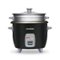 Proctor Silex - 6 Cup Rice Cooker & Steamer - Black-Front_Standard