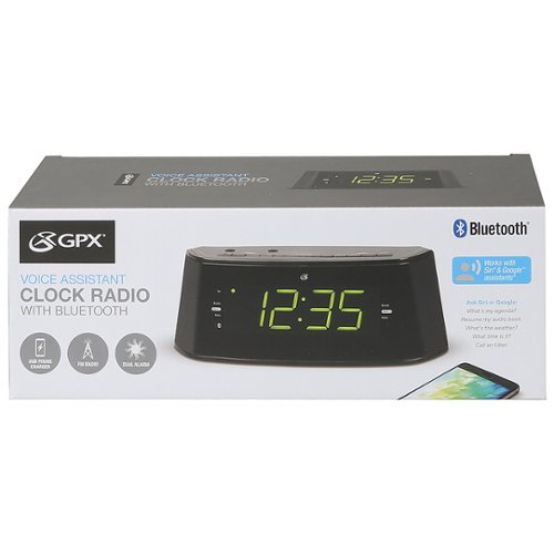 GPX Bluetooth CD Clock Radio - Black WORLDWIDE DELIVERY