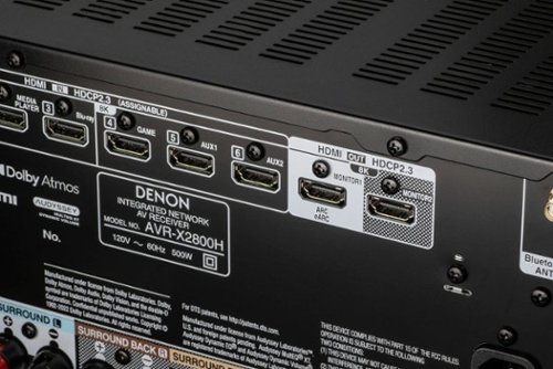 Denon AVR X2800H (95W X 7) 7.2 Ch. with HEOS and Dolby Atmos 8K