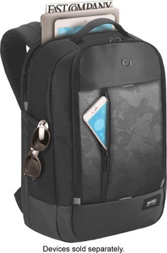 Solo New York Code Pro Structured 17.3 Backpack (Fits all MacBooks) - Black BUY IN SAUDI ARABIA
