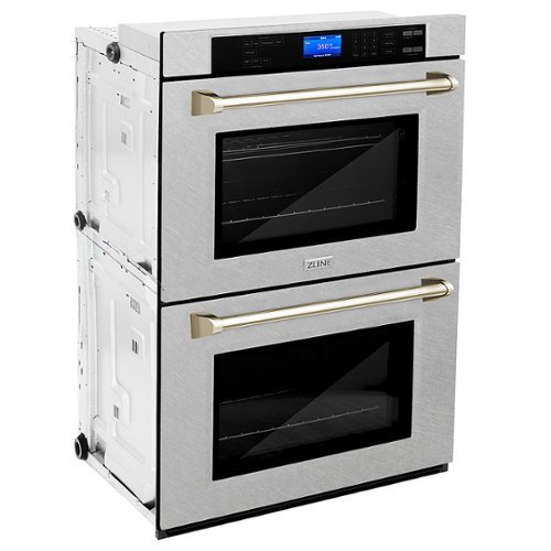 

ZLINE - 30" Autograph Edition Double Wall Oven with Self Clean and True Convection in Gold - Stainless Steel and Gold