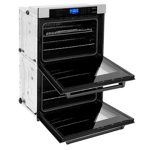 

ZLINE - 30" Autograph Edition Double Wall Oven with Self Clean and True Convection in Matte Black - Stainless steel