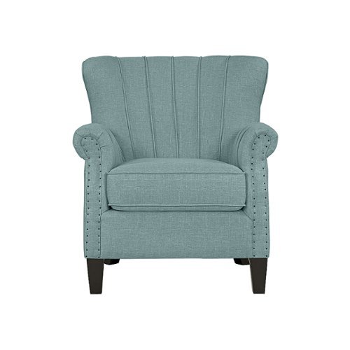 

Handy Living - Gilcrest Linen Armchair - Light Blue