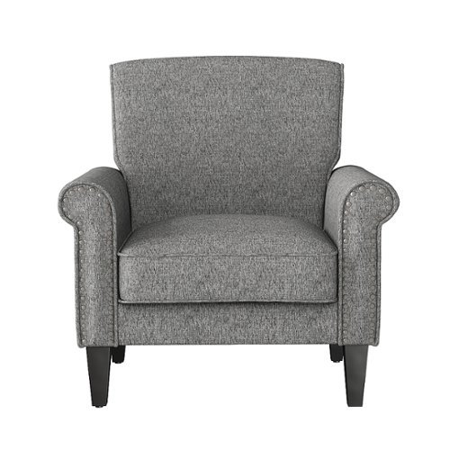 

Handy Living - Janet Traditional Chenille Armchair - Gray