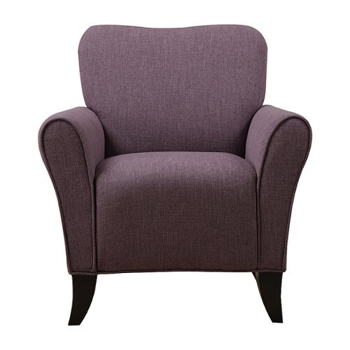 

Handy Living - Sean Transitional Linen Armchair - Purple
