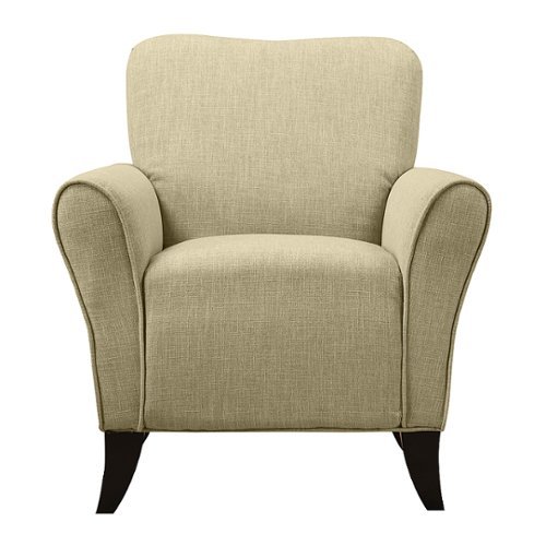 

Handy Living - Sean Transitional Linen Armchair - Barley Tan