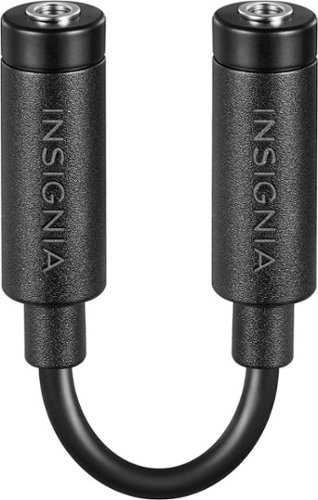 

Insignia™ - 4” Female-to-Female 3.5mm Coupler - Black