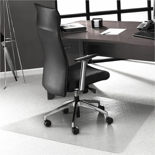 

Floortex - Ultimat Polycarbonate Corner Workstation Chair Mat for Carpets up to 1/2" - 48 x 60" - Clear