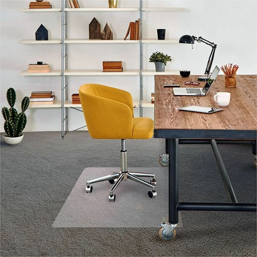 

Floortex - Advantagemat Vinyl Rectangular Chair Mat for Carpets up to 1/4" - 48" x 60" - Clear