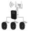 Swann - Fourtify 4 Wireless Security Camera System 64GB Micro SD Card 4 Cameras1080p NVR System 2-Way Audio Indoor/Outdoor - White-Front_Standard