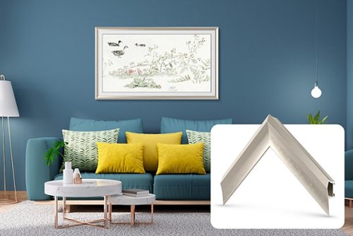 Frame My TV.com - Deco Alloy Prismatic Bezel for Samsung The Frame TV - 75" - German Silver