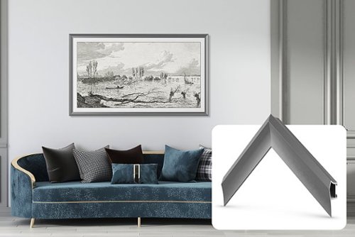

Deco TV Frames - Alloy Prismatic Bezel for Samsung The Frame TV - 50" - Graphite
