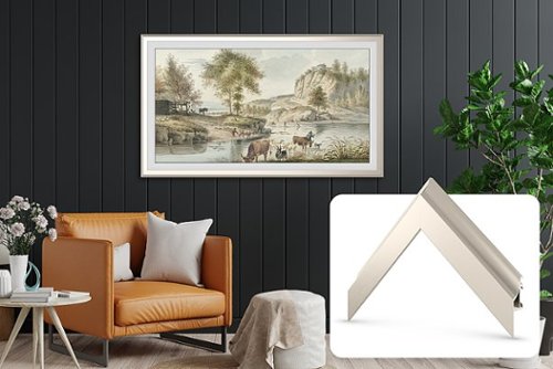 

Deco TV Frames - Alloy Scoop Bezel for Samsung The Frame TV - 55" - German Silver