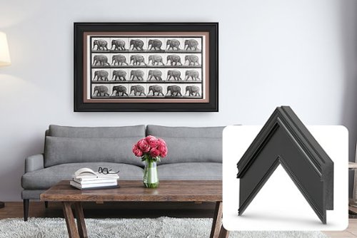 Frame My TV.com - Deco Premiere Bezel for Samsung the Frame TV - 65" - Black