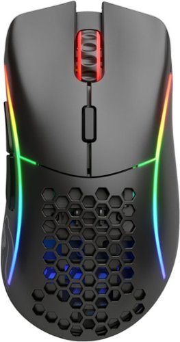 Glorious - Model D Wireless Optical Honeycomb RGB Gaming Mouse - Matte Black