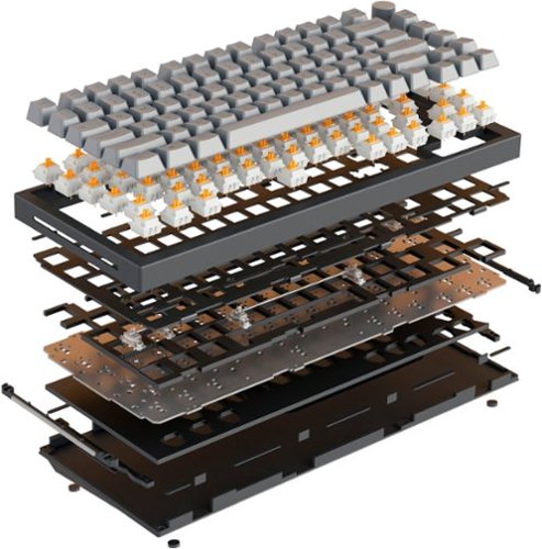 Glorious GMMK Pro Barebone High Profile Gasket Mounted RGB 75% Wired Mechanical Keyboard - White GLOBAL SHIPPING