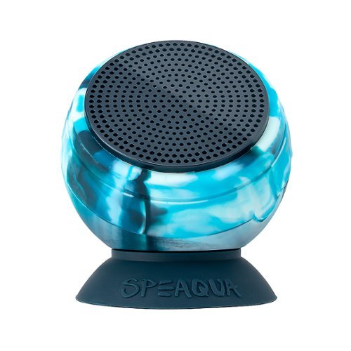 Speaqua - Barnacle Pro Portable Waterproof Bluetooth Speaker with Built in Storage (2,000 songs) - Tidal Blue