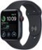 Apple Watch SE 2nd Generation (GPS + Cellular) 44mm Aluminum Case with Midnight Sport Band - S/M - Midnight - (2022)-Front_Standard