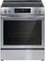 Front. Frigidaire - 5.3 Cu. Ft. Freestanding Electric Range with Convection Bake - Stainless Steel.