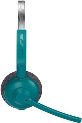JLab GO Work Pop Wireless On-Ear Headset - Teal WORLDWIDE DELIVERY
