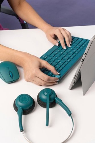 JLab GO Work Pop Wireless On-Ear Headset - Teal SHOP ONLINE