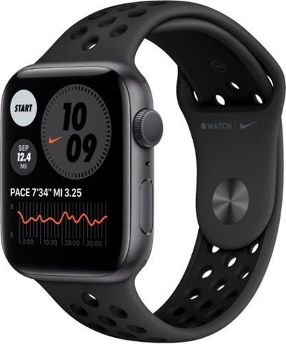 Refurbished Apple Watch Nike Series 6 (GPS) 44mm Aluminum Case with Anthracite/Black Nike Sport Band - Space Gray