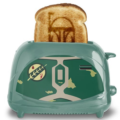 Uncanny Brands Boba Fett Two-Slice Toaster - Toasts Bounty Hunter Onto Your Toast - Green