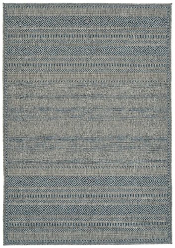 

Kaleen - Bacalar Collection 5'3" x 7'6" Area Rug - Blue