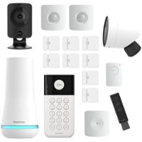 SimpliSafe - Home Security System with Indoor and Outdoor Cameras - 17 Piece System - White