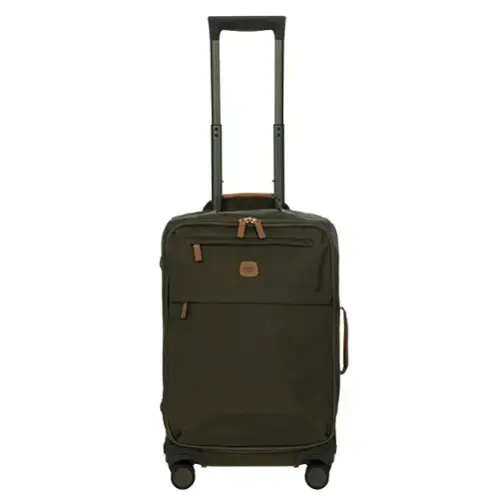 Front. Bric's - X-travel 21" Carry-On Spinner, Olive - Olive.