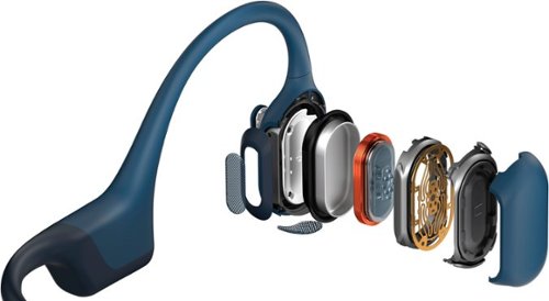 Shokz OpenRun Pro Premium Bone Conduction Open-Ear Sport Headphones - Steel Blue WORLDWIDE DELIVERY