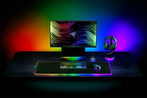 Razer Strider Hybrid Gaming Mouse Pad With Chroma RGB Lighting (XL) - Black WHERE TO BUY